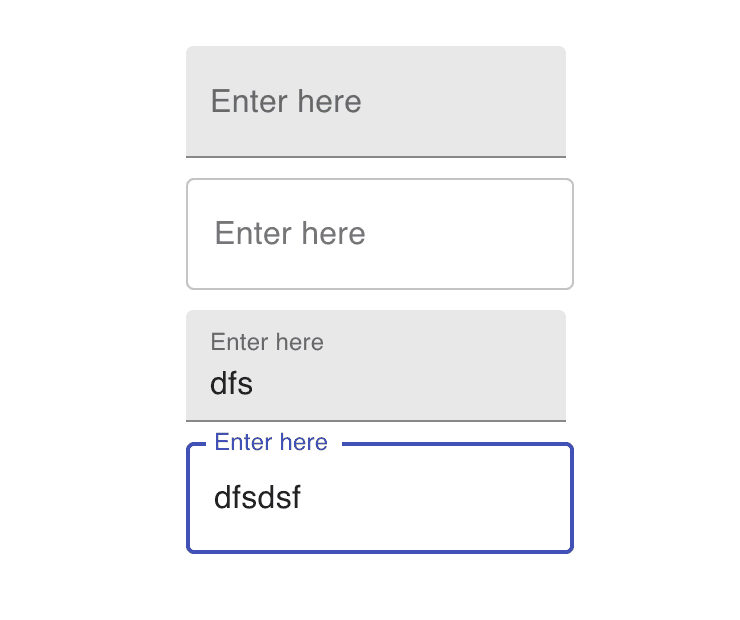 textfield variant textfield variant